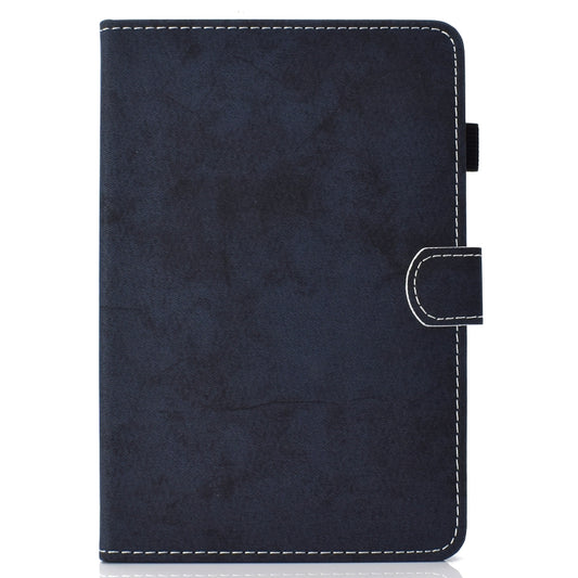 For iPad 10.2 2021 / 2020 / 2019 Solid Color Horizontal Flip Leather Case with Holder & Card Slots & Pen Slot & Sleep / Wake-up Function(Darrk Blue) - iPad 10.2 Cases by buy2fix | Online Shopping UK | buy2fix