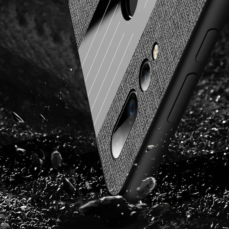 For Huawei nova 4e XINLI Stitching Cloth Textue Shockproof TPU Protective Case(Grey) - Huawei Cases by XINLI | Online Shopping UK | buy2fix