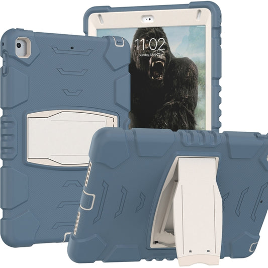 3-Layer Protection Screen Frame + PC + Silicone Shockproof Combination Case with Holder For iPad 9.7 (2018) / (2017) / Air 2 / Pro 9.7(Cornflower Blue) - iPad Pro 9.7 inch Cases by buy2fix | Online Shopping UK | buy2fix
