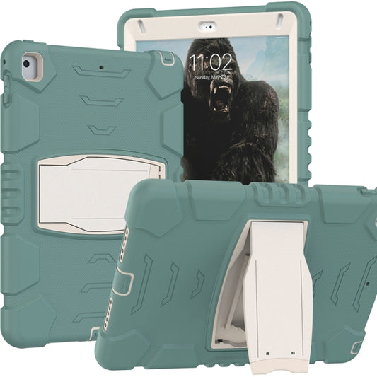 3-Layer Protection Screen Frame + PC + Silicone Shockproof Combination Case with Holder For iPad 9.7 (2018) / (2017) / Air 2 / Pro 9.7(Emerald Green) - iPad Pro 9.7 inch Cases by buy2fix | Online Shopping UK | buy2fix