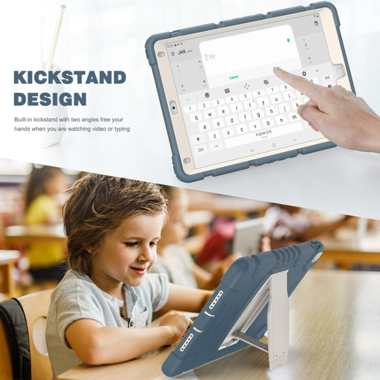 3-Layer Protection Screen Frame + PC + Silicone Shockproof Combination Case with Holder For iPad Pro 10.5 (2019) / (2017)(Cornflower Blue) - iPad Pro 10.5 inch Cases by buy2fix | Online Shopping UK | buy2fix