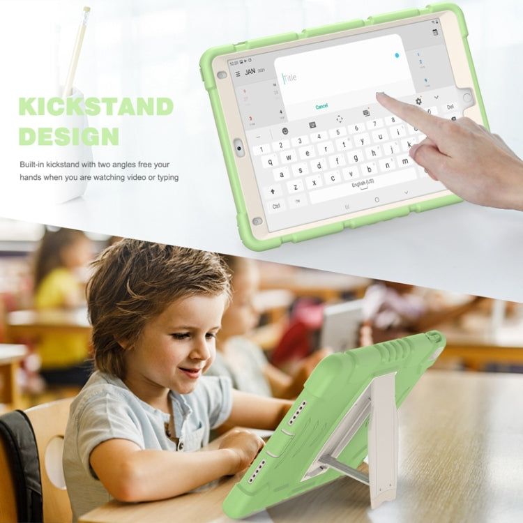 3-Layer Protection Screen Frame + PC + Silicone Shockproof Combination Case with Holder For iPad Pro 10.5 (2019) / (2017)(Matcha Green) - iPad Pro 10.5 inch Cases by buy2fix | Online Shopping UK | buy2fix