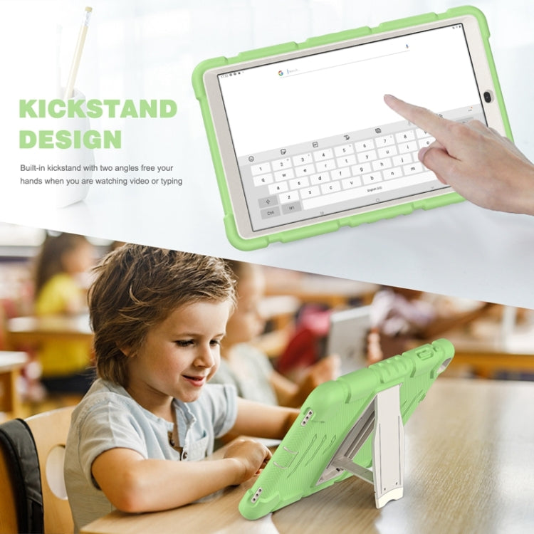For Samsung Galaxy Tab A 10.1 (2019) T510 3-Layer Protection Screen Frame + PC + Silicone Shockproof Combination Case with Holder(Matcha Green) - Tab A 10.1 (2019) T510 / T515 by buy2fix | Online Shopping UK | buy2fix