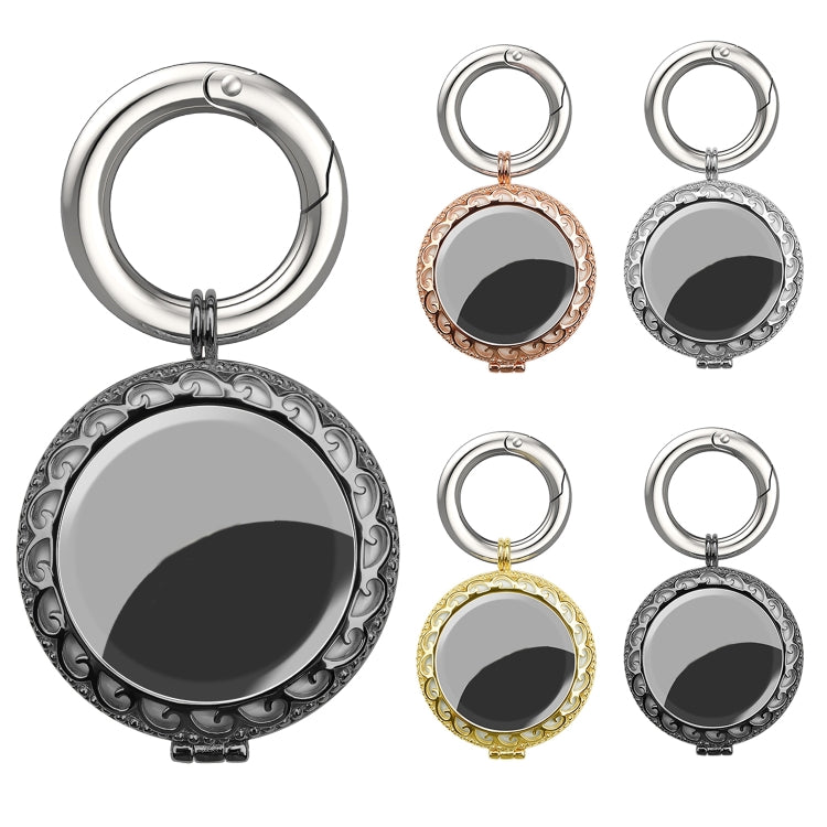 Copper Jewelry Style Shockproof Protective Cover Case with Keychain Hook Loop For AirTag(Black) by MOMAX