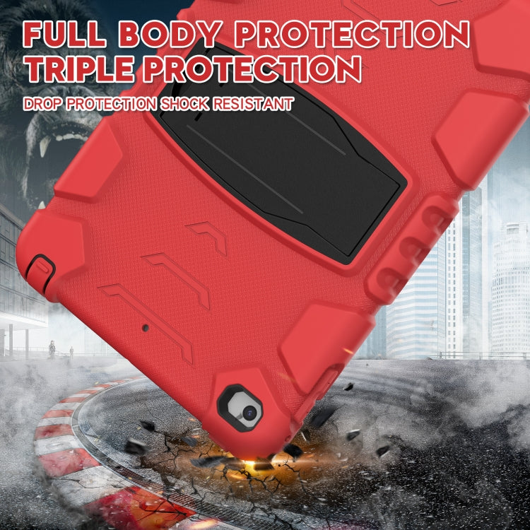 3-Layer Protection Screen Frame + PC + Silicone Shockproof Combination Case with Holder For iPad mini 5 / 4(Red+Black) - iPad mini (2019) / mini 5 Cases by buy2fix | Online Shopping UK | buy2fix