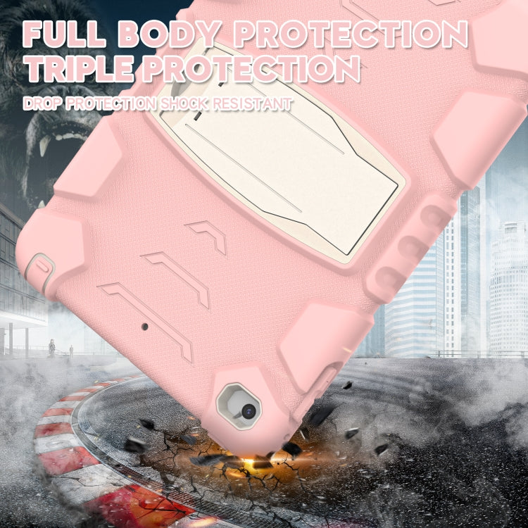 3-Layer Protection Screen Frame + PC + Silicone Shockproof Combination Case with Holder For iPad mini 5 / 4(Cherry Blossoms Pink) - iPad mini (2019) / mini 5 Cases by buy2fix | Online Shopping UK | buy2fix