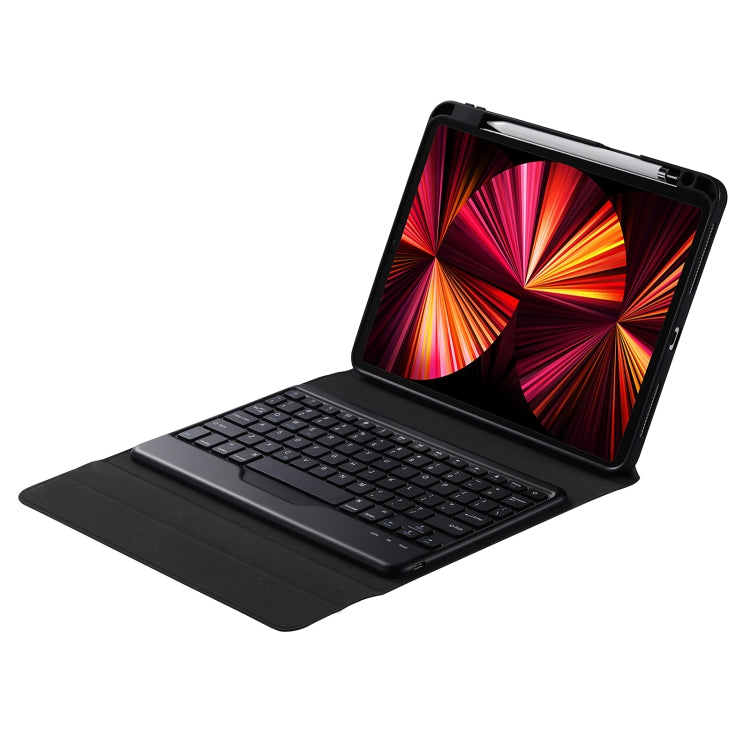 B09 Splittable Bluetooth Keyboard Leather Tablet Case with Triangle Holder & Pen Slot For iPad 10.2 2020 & 2019 / Pro 10.5 inch / Air 3 10.5 inch(Black Diamond Pattern) by buy2fix