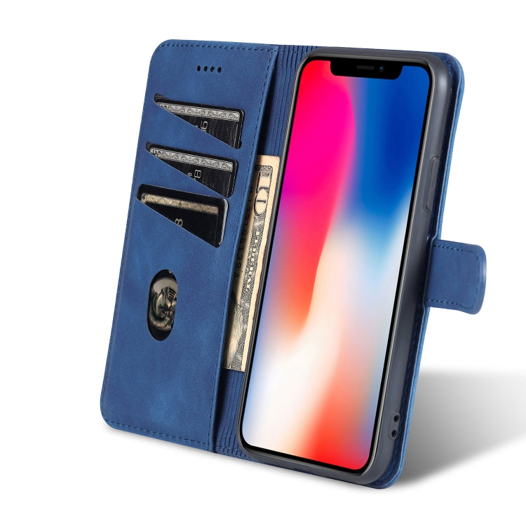 For iPhone X / XS AZNS Skin Feel Calf Texture Horizontal Flip Leather Case with Card Slots & Holder & Wallet(Brown) - More iPhone Cases by AZNS | Online Shopping UK | buy2fix