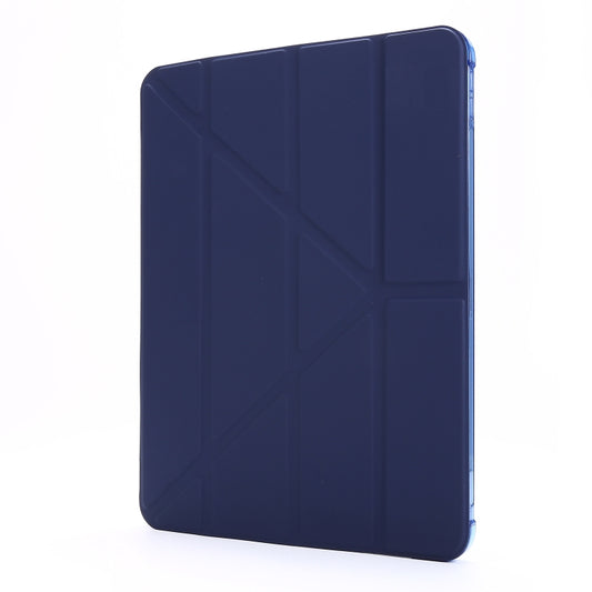 For iPad Pro 11 2022 / 2021 Multi-folding Horizontal Flip PU Leather + Shockproof TPU Tablet Case with Holder & Pen Slot(Dark Blue) - iPad Pro 11 (2022/2021) Cases by buy2fix | Online Shopping UK | buy2fix