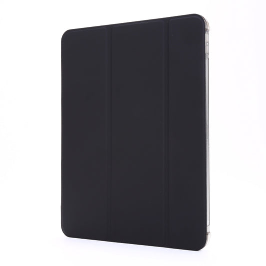 For iPad Pro 12.9 2022 / 2021 Multi-folding Horizontal Flip PU Leather + Shockproof Airbag TPU Tablet Case with Holder & Pen Slot & Wake-up / Sleep Function(Black) - iPad Pro 12.9 (2022/2021) Cases by buy2fix | Online Shopping UK | buy2fix