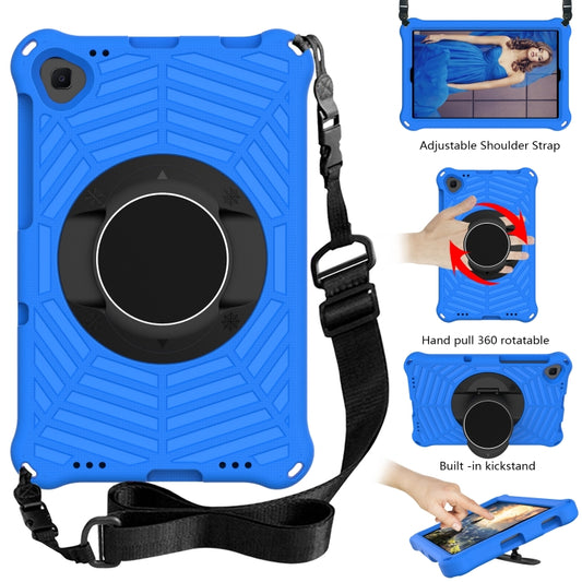 For Lenovo M10 Plus TB-X606F Spider King EVA Protective Case with Adjustable Shoulder Strap & Holder(Blue) - Lenovo by buy2fix | Online Shopping UK | buy2fix
