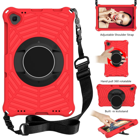 For Lenovo M10 Plus TB-X606F Spider King EVA Protective Case with Adjustable Shoulder Strap & Holder(Red) - Lenovo by buy2fix | Online Shopping UK | buy2fix