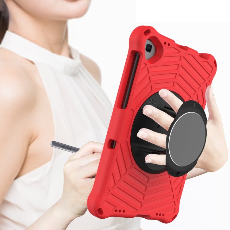 For Samsung Galaxy Tab A 10.1 2019 SM-T515 / SM-T510 & Lenovo Tab M10 FHD Plus 2nd Gen 10.3 inch TB-X606 Spider King EVA Protective Case with Adjustable Shoulder Strap & Holder(Red) - Tab A 10.1 (2019) T510 / T515 by buy2fix | Online Shopping UK | buy2fix