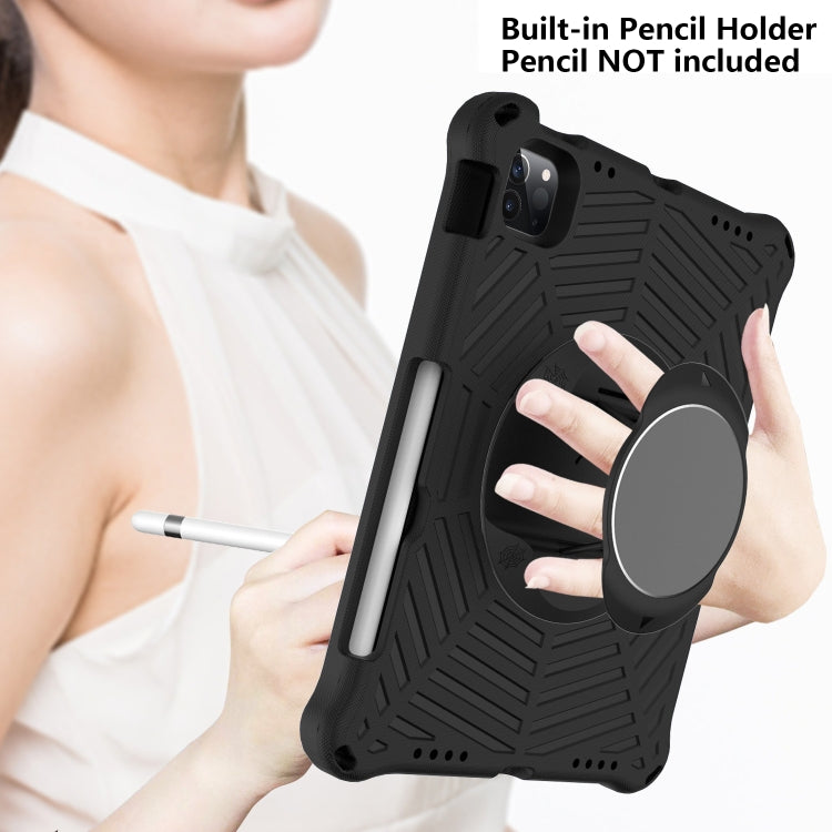 Spider King EVA Protective Tablet Case with Adjustable Shoulder Strap & Holder & Pen Slot For iPad Pro 11 inch 2021 & 2020 & 2018 / Air 2020 / Air 2022 10.9(Black) - iPad Pro 11 (2022/2021) Cases by buy2fix | Online Shopping UK | buy2fix