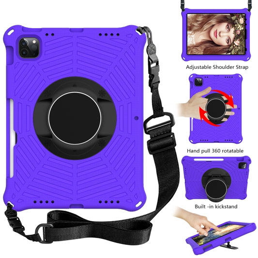 Spider King EVA Protective Tablet Case with Adjustable Shoulder Strap & Holder & Pen Slot For iPad Pro 11 2022 / 2021 & 2020 & 2018 / Air 2020 / Air 2022 10.9(Purple) - iPad Pro 11 (2022/2021) Cases by buy2fix | Online Shopping UK | buy2fix