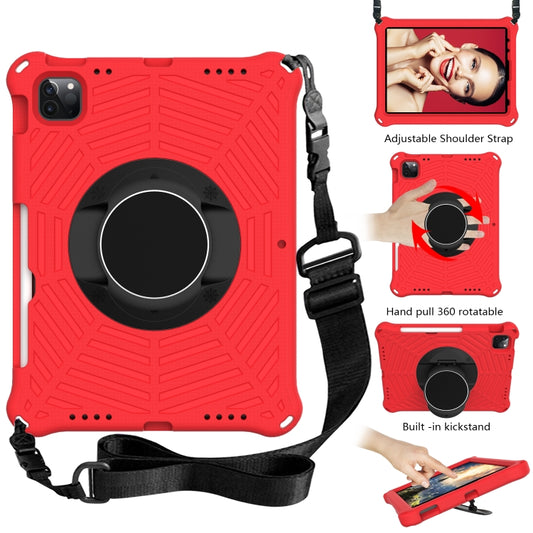 Spider King EVA Protective Tablet Case with Adjustable Shoulder Strap & Holder & Pen Slot For iPad Pro 11 2022 / 2021 & 2020 & 2018 / Air 2020 / Air 2022 10.9(Red) - iPad Pro 11 (2022/2021) Cases by buy2fix | Online Shopping UK | buy2fix