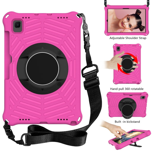 Spider King EVA Protective Case with Adjustable Shoulder Strap & Holder & Pen Slot For Samsung Galaxy Tab S5e 10.5 SM-T720 / SM-T725(Rose Red) - Tab S5E 10.5 T720 / T725 by buy2fix | Online Shopping UK | buy2fix