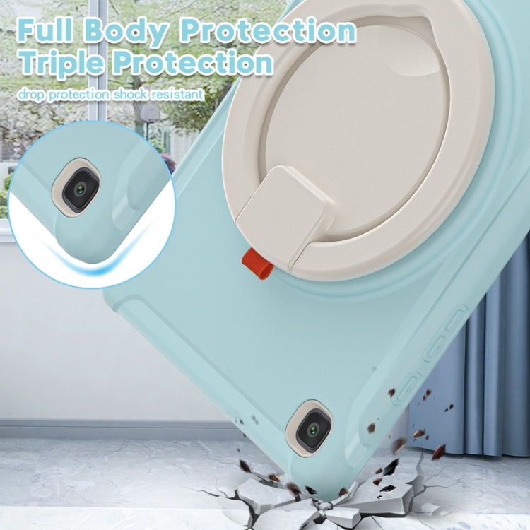 Shockproof TPU + PC Protective Case with 360 Degree Rotation Foldable Handle Grip Holder & Pen Slot For Samsung Galaxy Tab A7 10.4 2020 T500(Ice Crystal Blue) - Other Galaxy Tab PC by buy2fix | Online Shopping UK | buy2fix