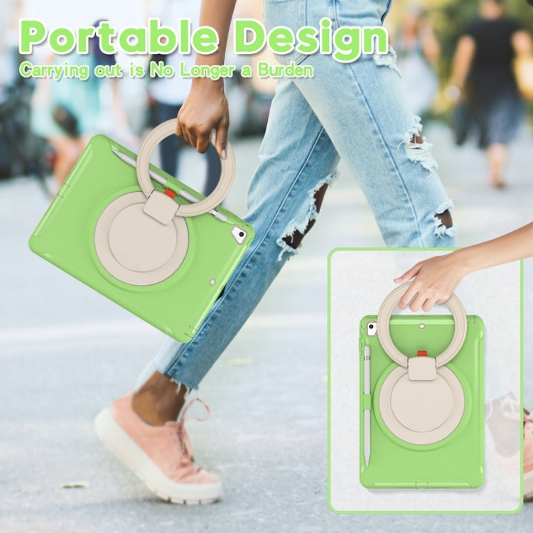 Shockproof TPU + PC Protective Case with 360 Degree Rotation Foldable Handle Grip Holder & Pen Slot For iPad 9.7 2018 / 2017 / Air 2 / Pro 9.7(Matcha Green) - iPad 9.7 (2018) & (2017) Cases by buy2fix | Online Shopping UK | buy2fix