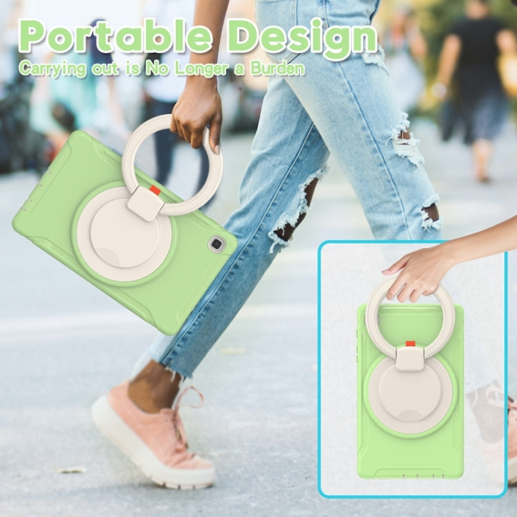 Shockproof TPU + PC Protective Case with 360 Degree Rotation Foldable Handle Grip Holder & Pen Slot For Samsung Galaxy Tab A7 Lite T220(Matcha Green) - iPad mini (2019) / mini 5 Cases by buy2fix | Online Shopping UK | buy2fix