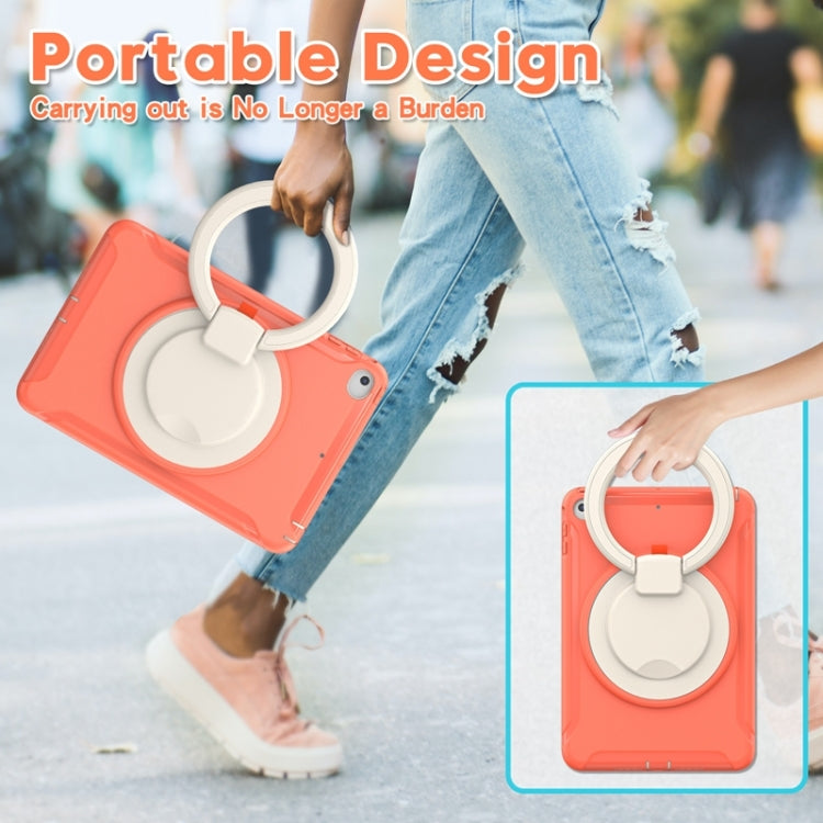 Shockproof TPU + PC Protective Case with 360 Degree Rotation Foldable Handle Grip Holder & Pen Slot For iPad mini 5 / 4(Living Coral) - iPad mini (2019) / mini 5 Cases by buy2fix | Online Shopping UK | buy2fix