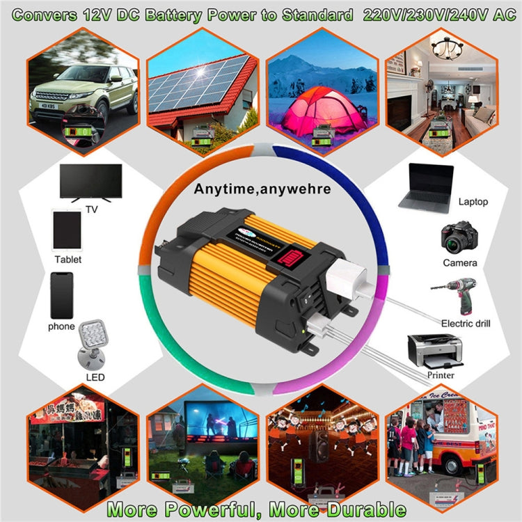 Little Wasp 12V to 220V 4000W Car Power Inverter with LED Display & Dual USB by buy2fix