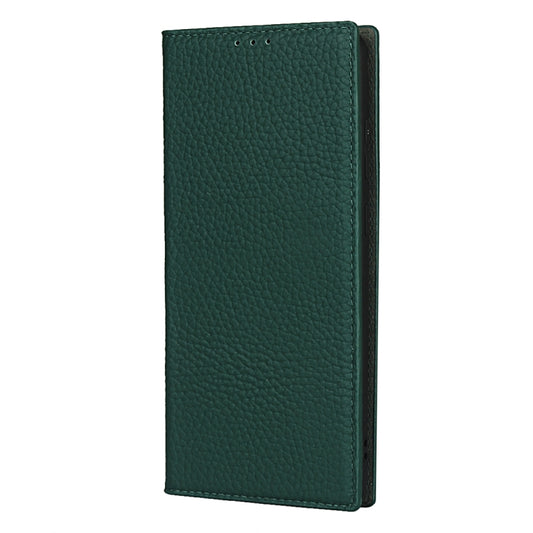 For Samsung Galaxy S20 Ultra Litchi Genuine Leather Phone Case(Green) - Galaxy Phone Cases by buy2fix | Online Shopping UK | buy2fix