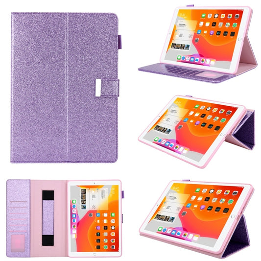 For iPad 5 / 6 / 7 / 8 / 9 Business Style Horizontal Flip Leather Case with Holder & Card Slot & Photo Frame & Wallet & Hand Strap & Sleep / Wake-up Function(Purple) - iPad 4 & 3 & 2 Cases by buy2fix | Online Shopping UK | buy2fix
