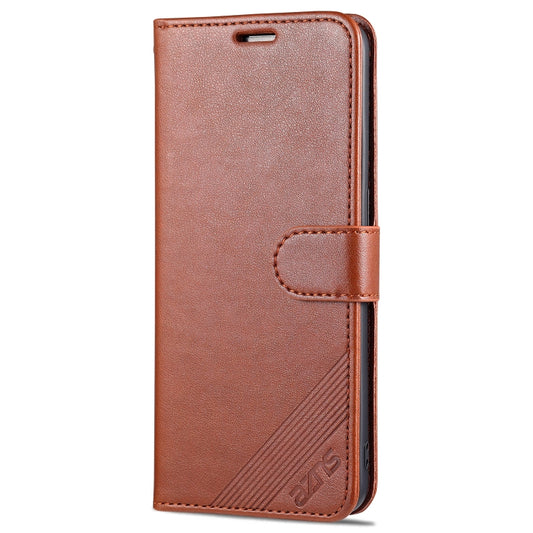 For OPPO Reno6 / Reno6 Pro 5G AZNS Sheepskin Texture Horizontal Flip Leather Case with Holder & Card Slots & Wallet(Brown) by AZNS