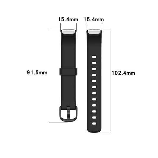 xDfind For Fitbit Luxe Silicone Color Buckle Watch Band, Size:S(White) by xDfind