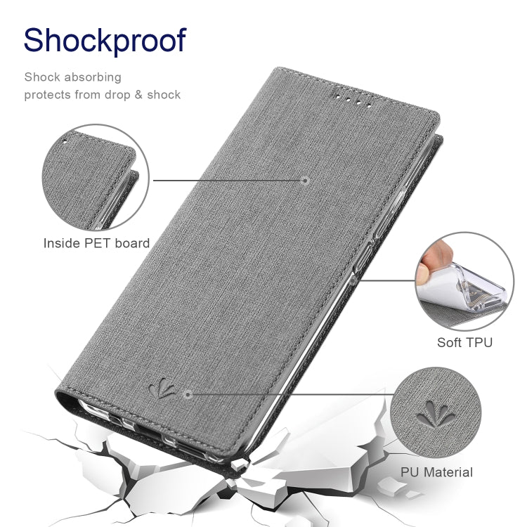 For Motorola Moto G Stylus 5G ViLi DMX Series Shockproof TPU + PU Leather Magnetic Attraction Horizontal Flip Case with Card Slot & Holder(Grey) - Motorola Cases by ViLi | Online Shopping UK | buy2fix