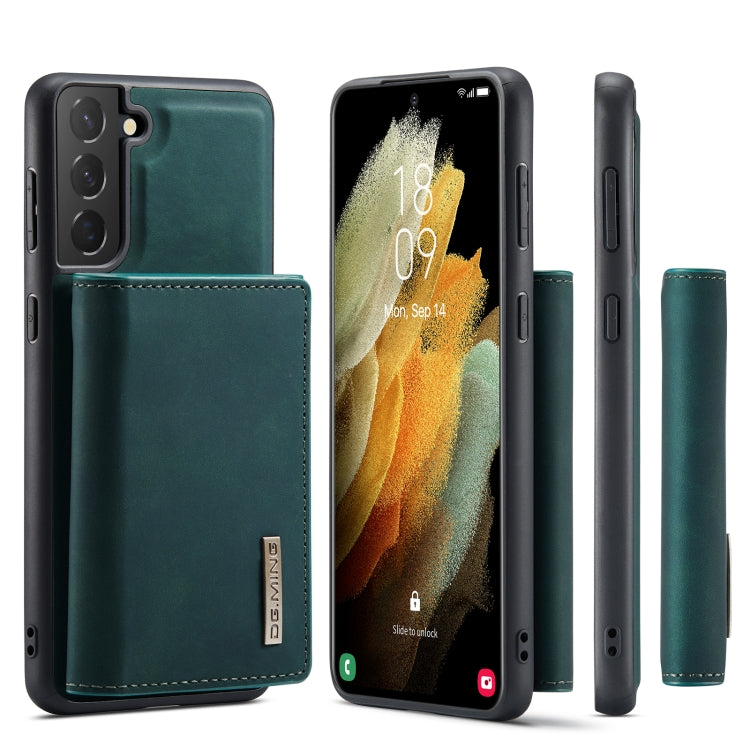 For Samsung Galaxy S21+ DG.MING M1 Series 3-Fold Multi Card Wallet Back Cover Shockproof Case with Holder Function(Green) by DG.MING