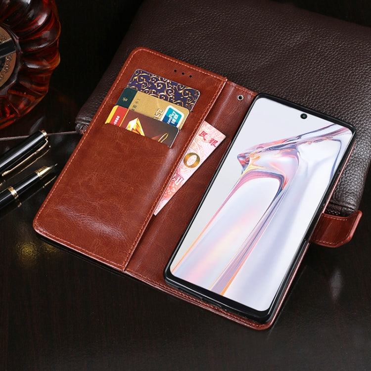 For Blackview A100 idewei Crazy Horse Texture Horizontal Flip Leather Case with Holder & Card Slots & Wallet(White) by idewei
