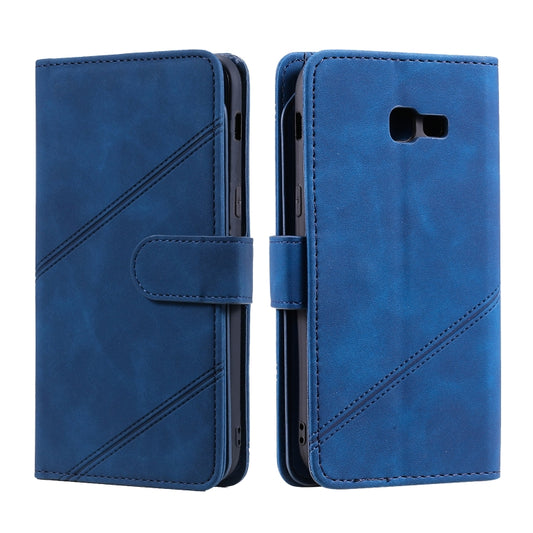 For Samsung Galaxy A5 2017 Skin Feel Business Horizontal Flip PU Leather Case with Holder & Multi-Card Slots & Wallet & Lanyard & Photo Frame(Blue) by buy2fix