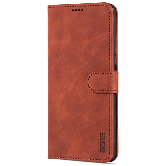 For Honor 50 AZNS Skin Feel Calf Texture Horizontal Flip Leather Case with Card Slots & Holder & Wallet(Brown) by AZNS