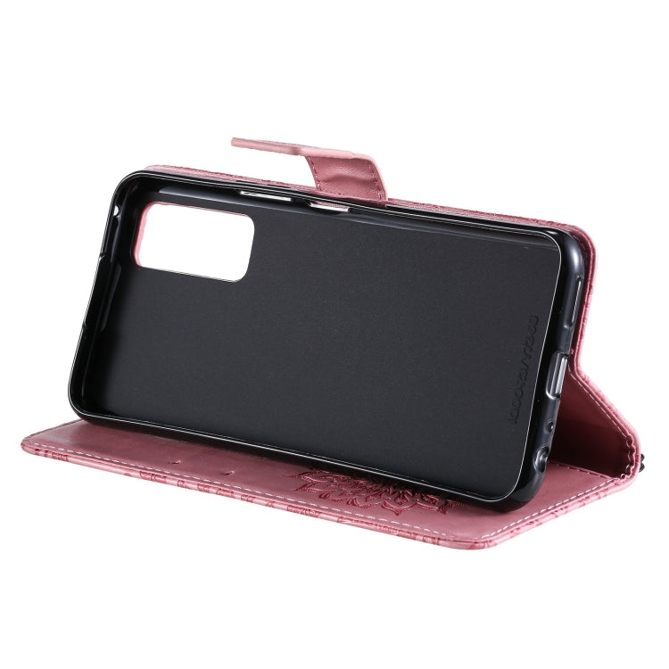 For vivo Y72 5G / iQOO Z3 Sun Embossing Pattern Horizontal Flip Leather Case with Card Slot & Holder & Wallet & Lanyard(Pink) by buy2fix