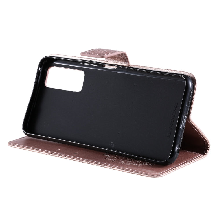 For vivo Y72 5G / iQOO Z3 Sun Embossing Pattern Horizontal Flip Leather Case with Card Slot & Holder & Wallet & Lanyard(Rose Gold) by buy2fix