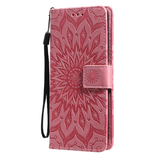 For Nokia 6.3 / G20 / G10 Sun Embossing Pattern Horizontal Flip Leather Case with Card Slot & Holder & Wallet & Lanyard(Pink) by buy2fix