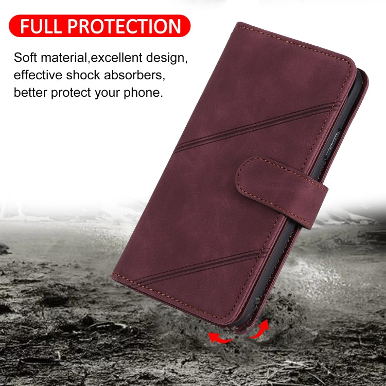 For Xiaomi Redmi 7A Skin Feel Business Horizontal Flip PU Leather Case with Holder & Multi-Card Slots & Wallet & Lanyard & Photo Frame(Red) by buy2fix