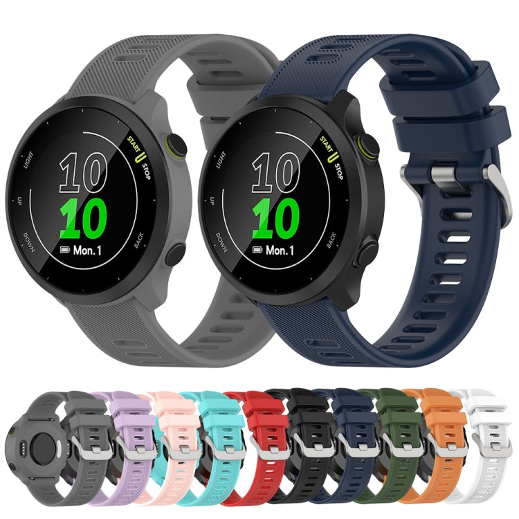 For Garmin Forerunner 158 / 55 Twill Silicone Watch Band(Orange) by buy2fix