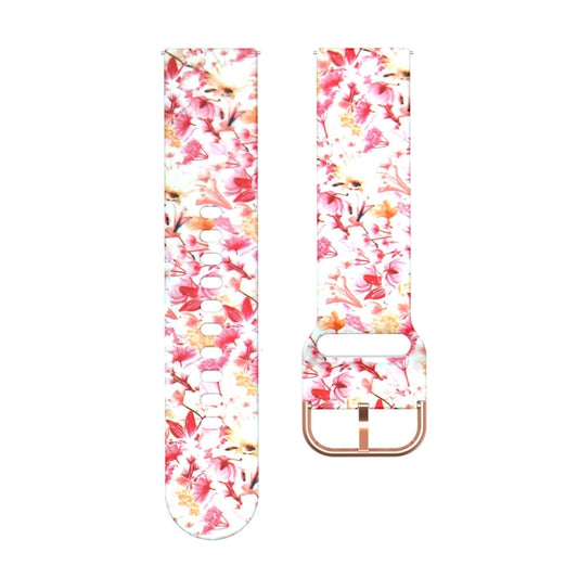 For Samsung Galaxy Watch 42mm Silicone Printing Watch Band(Pink Dandelion) by buy2fix