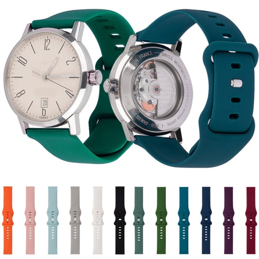 For Amazfit GTR 2 8-buckle Silicone Watch Band(Black) by buy2fix