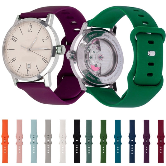 For Amazfit GTR 47mm 8-buckle Silicone Watch Band(Black) by buy2fix