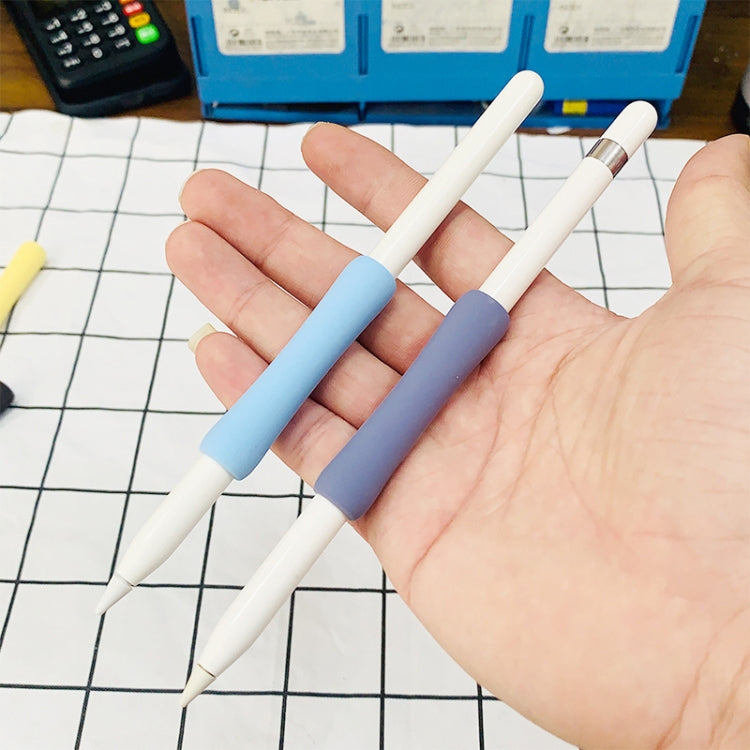 Stylus Touch Pen Silicone Protective Cover For Apple Pencil 1 / 2(White) by buy2fix