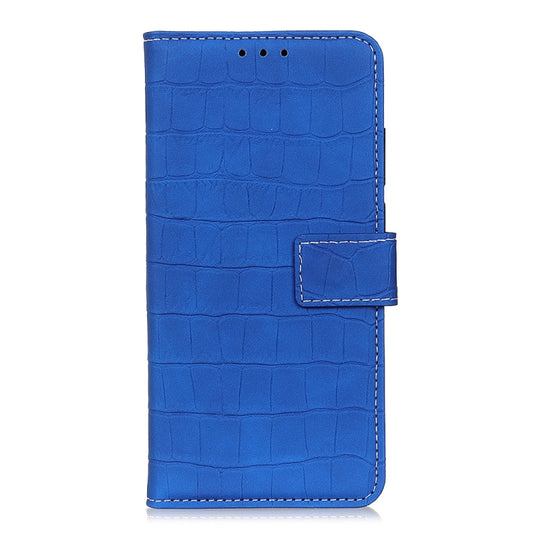 For OnePlus Nord 2 5G Magnetic Crocodile Texture Horizontal Flip Leather Case with Holder & Card Slots & Wallet(Blue) by buy2fix