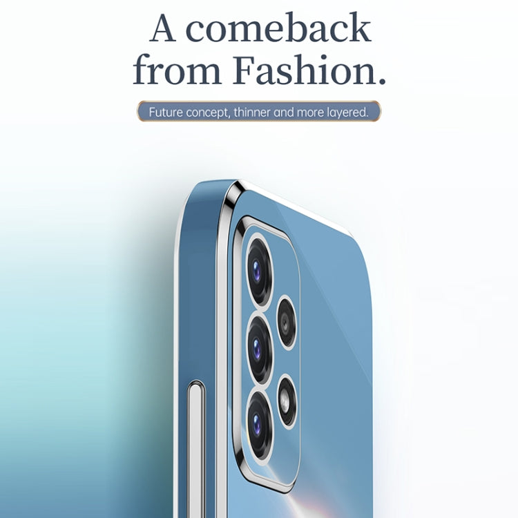 For Samsung Galaxy A52 5G XINLI Straight Edge 6D Electroplate TPU Phone Case(Hawthorn Red) by XINLI