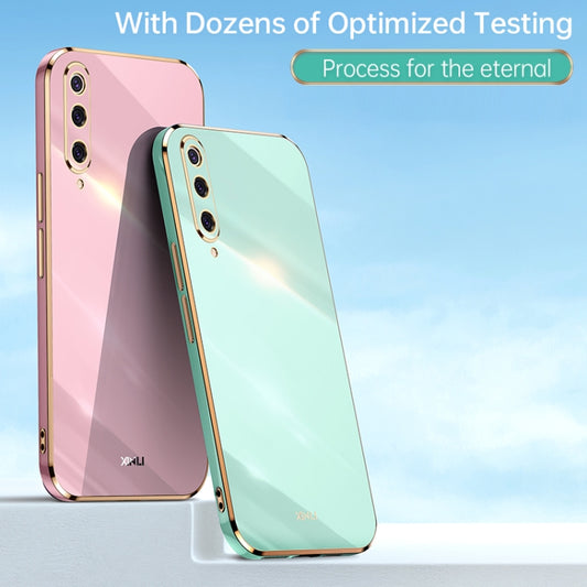 For Xiaomi Mi 9 XINLI Straight Edge 6D Electroplate TPU Phone Case(Mint Green) by XINLI