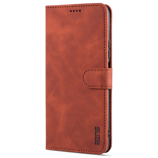 For Honor Play 5T Youth AZNS Skin Feel Calf Texture Horizontal Flip Leather Case with Card Slots & Holder & Wallet(Brown) - Honor Cases by AZNS | Online Shopping UK | buy2fix