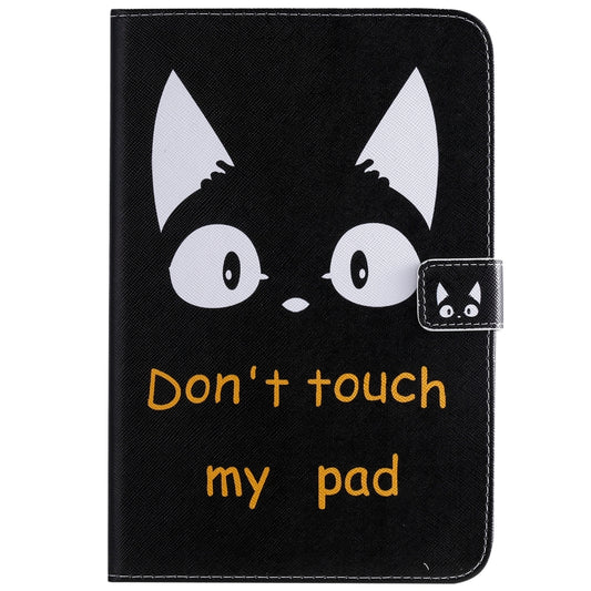For iPad Mini 2019 & 4 & 3 & 2 & 1 3D Colored Drawing Horizontal Flip Leather Case with Holder & Card Slots & Wallet & Sleep / Wake-up Function(Cat Ears) by buy2fix