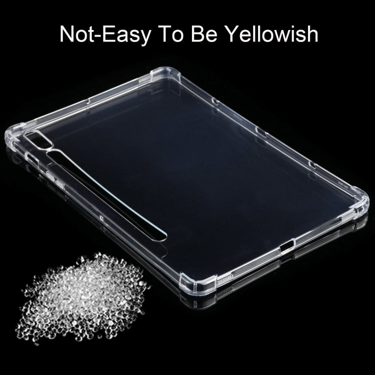 For Samsung Galaxy Tab S8 / Galaxy Tab S7 T870/T875 3mm Four-corner Shockproof Transparent TPU Case(Transparent) by buy2fix